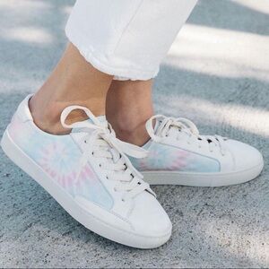New no tags Soludos Leather Tie-Dye Sneakers for women sz 7